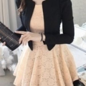 Dress with built in blazer